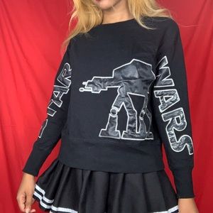 Disney Star Wars Black Crew Neck Sweater